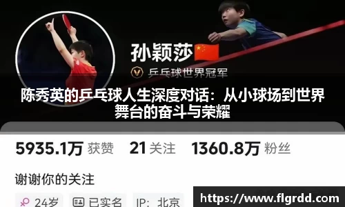 陈秀英的乒乓球人生深度对话：从小球场到世界舞台的奋斗与荣耀
